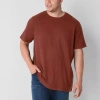 Mutual Weave Mens Crew Neck Short Sleeve Big And Tall T-shirt In Red