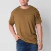 Mutual Weave Mens Crew Neck Short Sleeve Big And Tall T-shirt In Brown