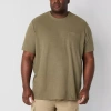 Mutual Weave Mens Easy-on + Easy-off Crew Neck Short Sleeve Big And Tall T-shirt In Green