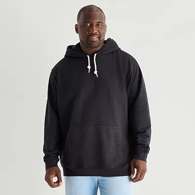 Mutual Weave Mens Long Sleeve Big And Tall Hoodie In Black