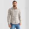 Mutual Weave Mens Long Sleeve Plaid Poplin Button-down Shirt In Multi