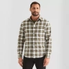 Mutual Weave Mens Long Sleeve Plaid Poplin Button-down Shirt In Multi