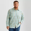 Mutual Weave Mens Long Sleeve Regular Fit Big And Tall Flannel Shirt In Multi