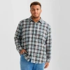 Mutual Weave Mens Long Sleeve Regular Fit Big And Tall Flannel Shirt In Multi