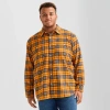 Mutual Weave Mens Long Sleeve Regular Fit Big And Tall Flannel Shirt In Multi