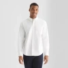 Mutual Weave Mens Long Sleeve Relaxed Oxford Button-down Shirt In White