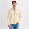 Mutual Weave Mens Midweight Utility Jacket In Neutral