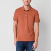 Mutual Weave Mens Regular Fit Easy-on + Easy-off Adaptive Short Sleeve Polo Shirt In Multi