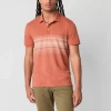 Mutual Weave Mens Regular Fit Short Sleeve Polo Shirt In Red