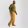 Mutual Weave Mens Relaxed Fit Big And Tall Cargo Pant In Green