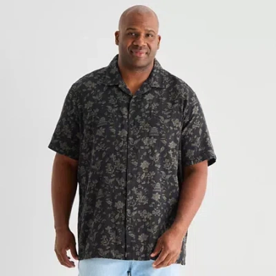 Mutual Weave Mens Short Sleeve Big And Tall Camp Shirt In Multi