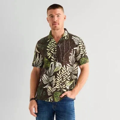 Mutual Weave Mens Short Sleeve Camp Shirt In Multi