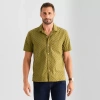 Mutual Weave Mens Short Sleeve Camp Shirt In Green