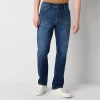 Mutual Weave Mens Stretch Fabric Straight Leg Jean In Blue