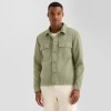 Mutual Weave Mens Utility Jacket In Green