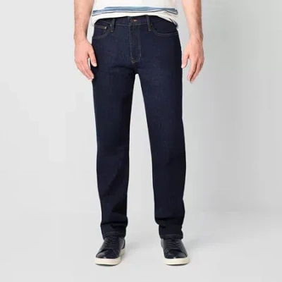 Mutual Weave Vintage Straight Mens Stretch Fabric Straight Leg Jean In Blue