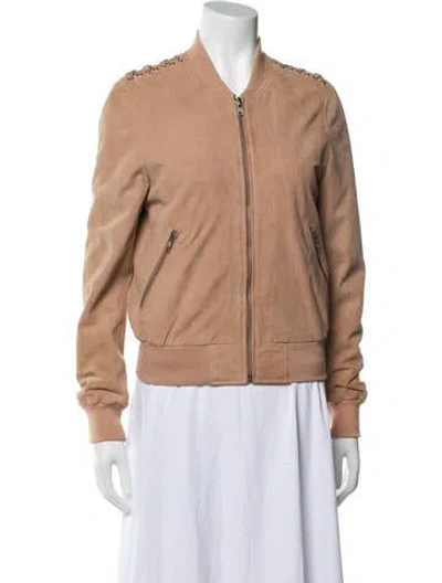 Pre-owned Muubaa Bomber Jacket In Brown