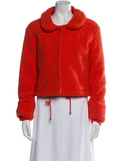 Pre-owned Muubaa Faux Fur Jacket W/ Tags In Orange