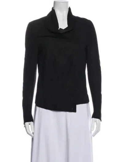 Pre-owned Muubaa Goat Leather Jacket In Black