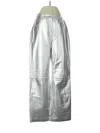 Muubaa Leather Pants In Silver