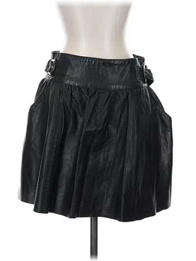 Muubaa Leather Skirt In Black