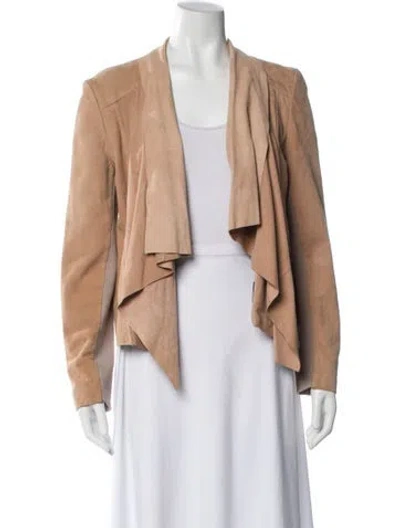 Pre-owned Muubaa Suede Evening Jacket In Neutral