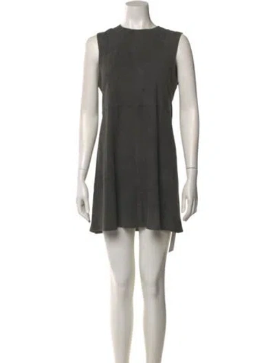 Pre-owned Muubaa Suede Mini Dress In Black