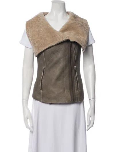 Pre-owned Muubaa Vest In Neutrals