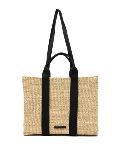 Muun Jerome Straw Bag In Nude & Neutrals