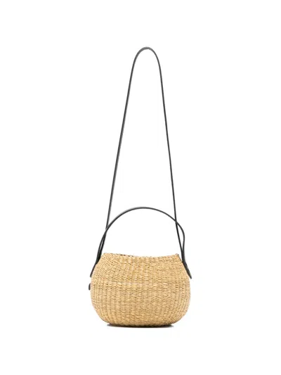 Muun Orphee Woven Straw Tote Bag In Nude
