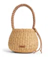 Muun Straw Lily Anne Top-handle Bag In Brown