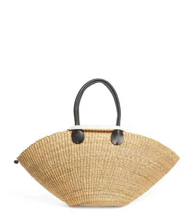 Muun Straw Sophia Tote Bag In Neutral