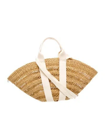 Pre-owned Muun Straw Tote In Neutrals