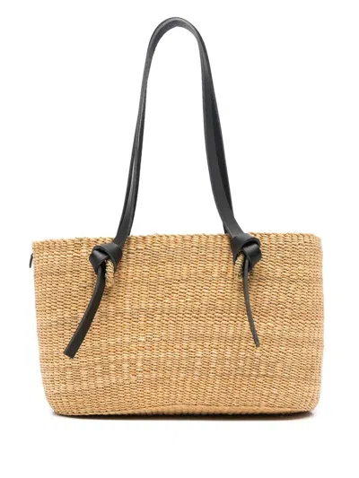 Muun Zorro Straw Bag In Sand