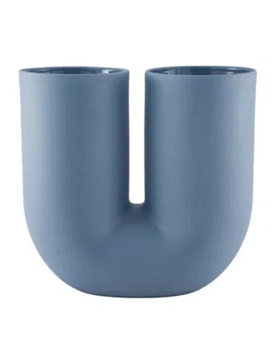 Pre-owned Muuto Kink Vase In Blue