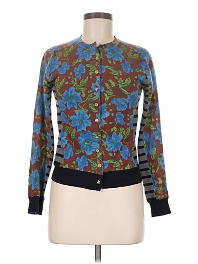 Pre-owned Muveil Wool Cardigan Sweater In Blue