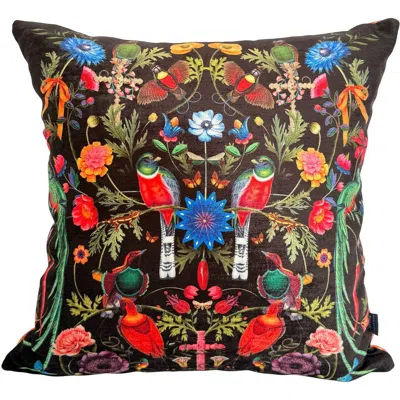 Muzaluci Velvet Pillow In Black