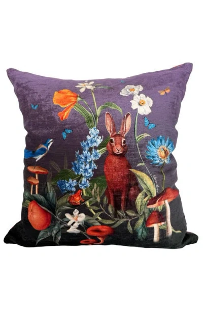 Muzaluci Velvet Pillow In Purple