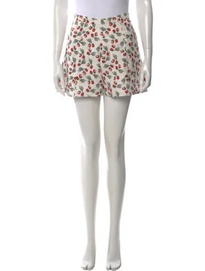 Pre-owned Muzungu Sisters Linen Mini Shorts In White
