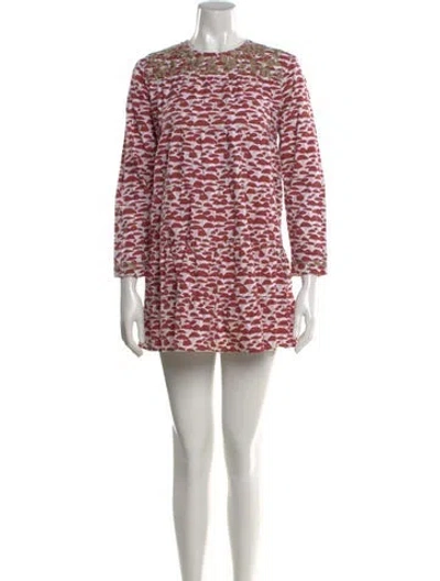 Pre-owned Muzungu Sisters Printed Mini Dress In Multi