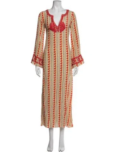 Pre-owned Muzungu Sisters Silk Long Dress In Pink