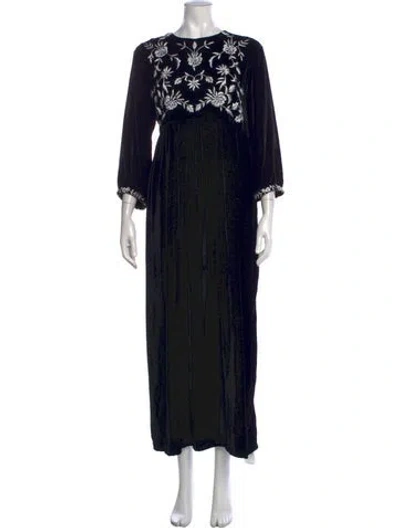 Pre-owned Muzungu Sisters Silk Long Dress W/ Tags In Green