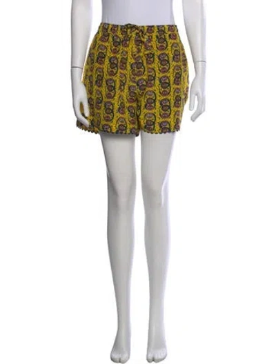 Pre-owned Muzungu Sisters Silk Mini Shorts W/ Tags In White