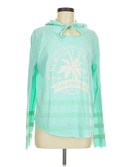 Pre-owned Mv Sport Long Sleeve Top Green Cowl Neck Tops