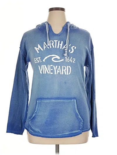 Pre-owned Mv Sport Pullover Hoodie In Blue
