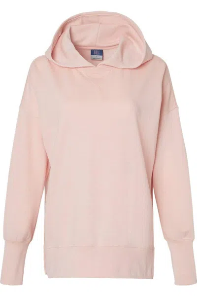 Mv Sport Women´s French Terry Hooded Sweatshirt In Pink