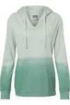 Mv Sport Women´s French Terry Ombr Hooded Sweatshirt In Multi