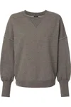 Mv Sport Women´s Sueded Fleece Crewneck Sweatshirt In Pink