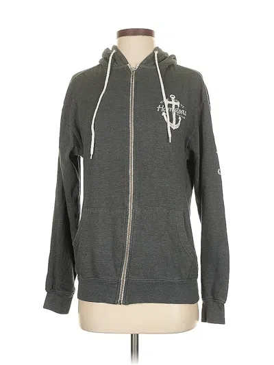 Pre-owned Mv Sport Zip Up Hoodie In Gray