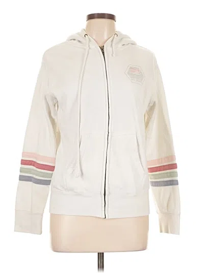 Pre-owned Mv Sport Zip Up Hoodie In White